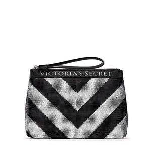 Victoria's Secret Bling Sparkle Sequin Beauty Bag